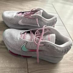 Nike バスケットボールシューズ US10.5 グレー/ピンクのサムネイル