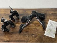 スーパーレコード　エルゴパワー（イコールプーリー緑付）、ブレーキ前後セット スーパーレコード エルゴパワー（イコールプーリー緑付