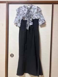 INGNI 花柄ドッキングロングワンピースのサムネイル