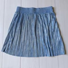 TOPSHOP ウエストゴムプリーツラメミニスカートのサムネイル