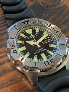 【美品】 初代ブラックモンスター　SKX779(7S26-0350)　seikoのサムネイル