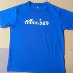 mont-bell Tシャツ サイズ150 青　モンベルのサムネイル
