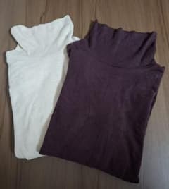 UNIQLO ヒートテック フリース タートルネック　L　2枚セットのサムネイル
