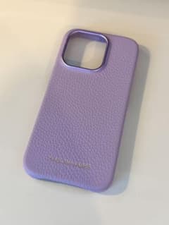 MAISON de SABRE iPhone15proレザーケースラベンダー