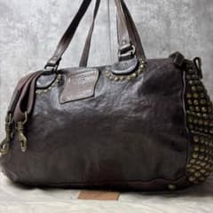 カンポマッジ TEODORANO 2way スタッズ トート ショルダーバッグ