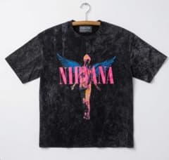 NIRVANA ニルヴァーナ Tシャツ ブラック ウォッシュのサムネイル