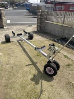 大型ボートランチャー ウィンチ付き ファクトリーゼロ ボートドーリー