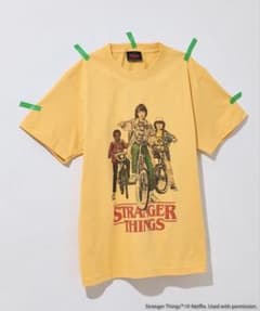 Stranger Things 그래픽 티셔츠 옐로우