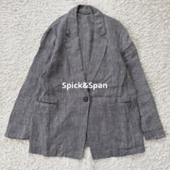 Spick & Span 26SS エアリーリネン1Bジャケット 36 グレー - メルカリ