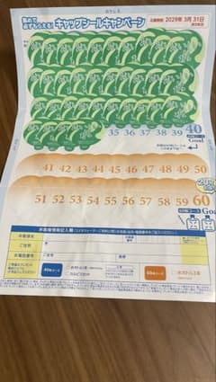 コスモウォーターキャップシールキャンペーンのサムネイル