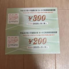 特別割引券 300円 200円 2枚セットのサムネイル
