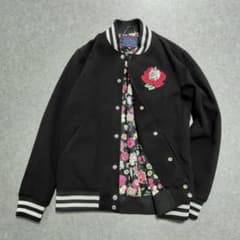 00s Archive MISHKA ミシカ スカジャン ブルゾン 黒のサムネイル