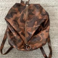 Carol J. カモフラージュ キャロルジェイ 迷彩柄 レザー 本革 リュック 