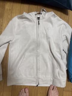 ■MEN'S BIGI ベージュ　フーディー　ジップアップパーカーのサムネイル