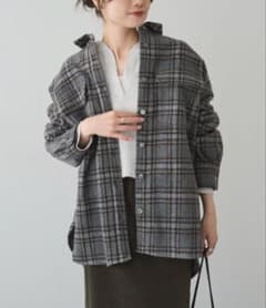 新品未使用！起毛チェックシャツのサムネイル