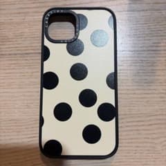 iPhone13ケース 黒いドット模様 casetiマグセーフ対応のサムネイル
