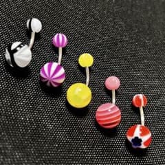 ボディピアス 5本セット ポップデザインのサムネイル