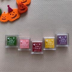結婚式準備♡スタンプツリー♡推し事に♡ カラーインクパッド 5こセットのサムネイル