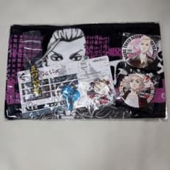 Tokyo Revengers merchandise set: muffler towel, can badge, Ichiban Kuji (lottery prize)