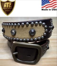 ⭐️HTC⭐️オーバルスティングレイ⭐️ダークブラウンレザー&クリア