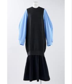 ENFOLD ベストレイヤードドレス チャコールグレー 36 ENFOLD ベストレイヤードドレス チャコールグレー 36 - メルカリ