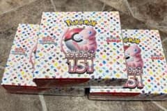 ポケカ　151 シュリンク付き　3boxのサムネイル