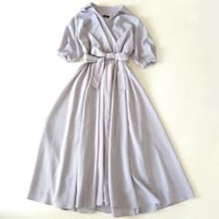 anuans カシュクール タックフレア ロングワンピース - メルカリ