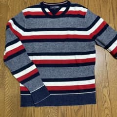 TOMMY HILFIGER ボーダー柄 ニット セーター Lのサムネイル