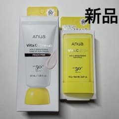 Anua 비타민 C 자외선 차단제 2종 톤 업 선크림 선스틱