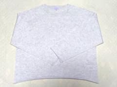 tenderly ラメ入り ニット カットソー M ライトグレーミックス 薄手のサムネイル