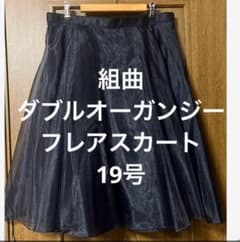 組曲　オーガンジーフレアスカート　19号のサムネイル