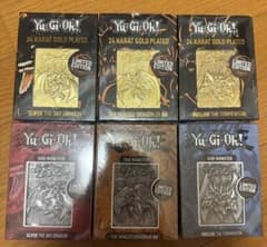 遊戯王 三幻神金属製カード 24Kメッキカード 3枚ずつセット - メルカリ
