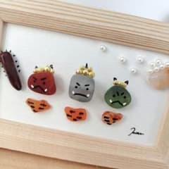 鬼は外福は内〜』天然石アート シーグラスアート 節分 2月 - メルカリ