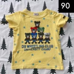 ミキハウス★ダブルビー★マスクマン　イエロー　半袖Ｔシャツ★90のサムネイル