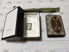 GUCCI グッチ 1955 ホースビット 二つ折り財布 GGスプリーム 箱付きのサムネイル