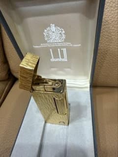 dunhill ダンヒル ガスライター ゴールド スイス製 冊子付き