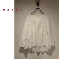MARNI フレア ボトム ブラウス / マルニ シャツ チュニック プリーツ 