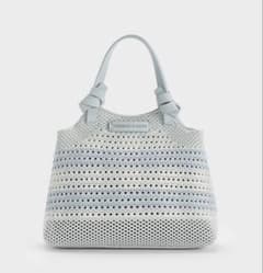 断捨離中のため売り切りたい！CHARLES & KEITH クロシェ編みバッグ 