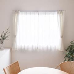 新品未使用◎ホワイトリネンカーテン◎のサムネイル