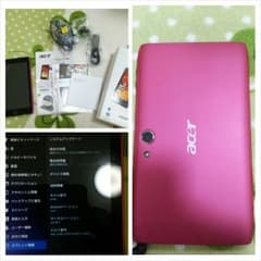 acer ICONIA  A100 チェリーレッド Androidタブレットのサムネイル