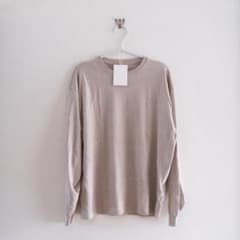 crepuscule Suvin Cotton 長袖ニット ベージュ 1 - メルカリ