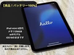 美品】iPad mini6 256GB/グレー/iOS18維持（電池100%） - メルカリ