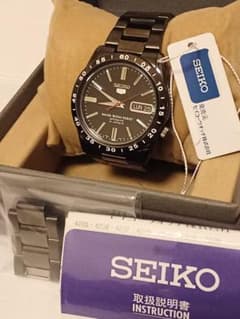 未使用】SEIKO5 自動巻き 黒い稲妻 裏スケルトン - メルカリ