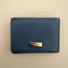 FURLA 三つ折り財布 青のサムネイル