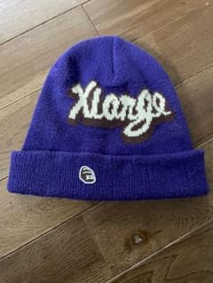 XLARGE ニット帽 ビーニー パープルのサムネイル
