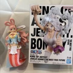 2点セット！！！ワンピース　新品箱入りボニー &箱無し　しらほしフィギュアのサムネイル