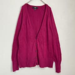Mossimo カーディガン 長袖 マゼンタピンク XL