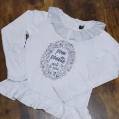 長袖Tシャツ ポンポネット カットソー 130cmのサムネイル