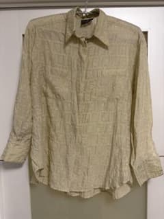 FENDI Jeans ズッカ柄 シアーシャツ 長袖 希少✨ FENDI JEANS ズッカ柄 ジャガード シアーシャツ 40 - メルカリ