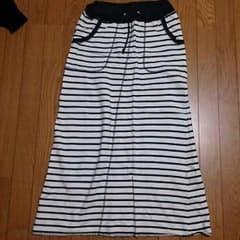 スエット素材ロングスカートのサムネイル